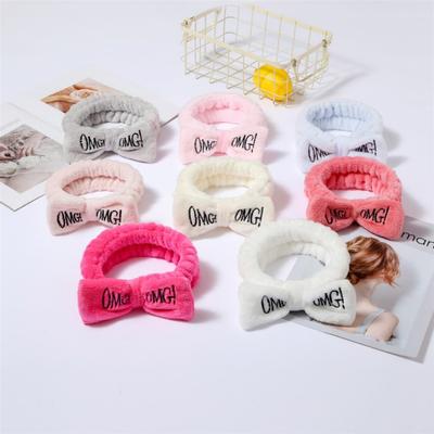 Korean Fashion Face Wash Makeup Hairband Big Bow OMG Makeup Women's Hairband