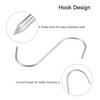 Meat Hooks, Stainless Steel Butcher S-Hook for Meat Processing, Chicken Fish Beef Hanging Drying Smoking 2Pcs
