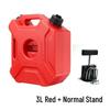3L Plastic Fuel Tank & Gasoline Can for Car/Motorcycle Travel