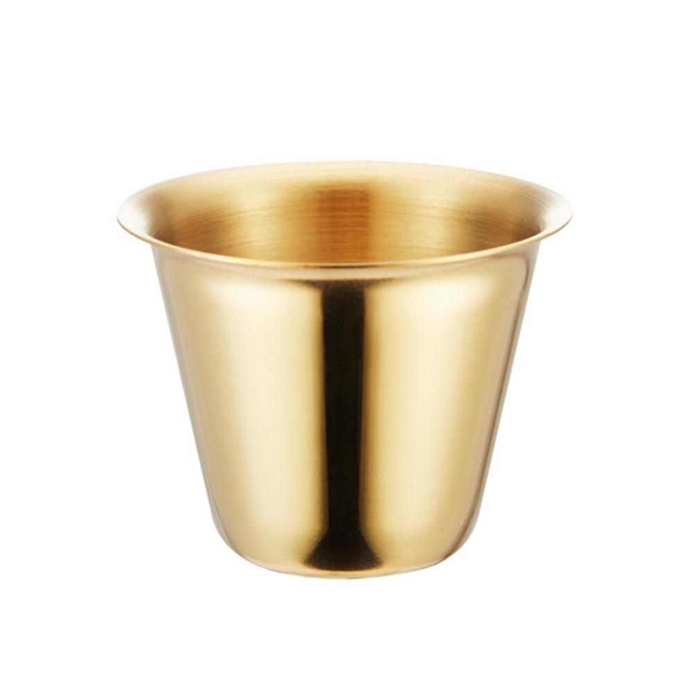 

304 Нержавеющая сталь Блюдо для приправы Горчица/Салат/Томат Контейнер для приправы Соус Чашка Ресторан Gold-200ml