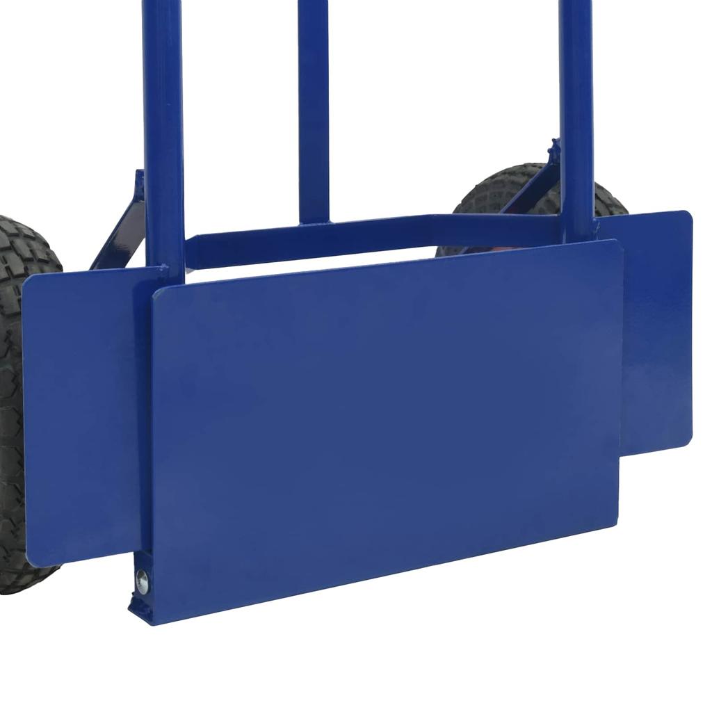 Extendable Hand Truck Blue and Red 57 X 46 X 113 Cm Steel