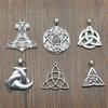 5pcs Antique Silver Color Triquetra Symbol Charms Pendant For Jewelry Making Charms Triquetra Signjewelry Findings DIY