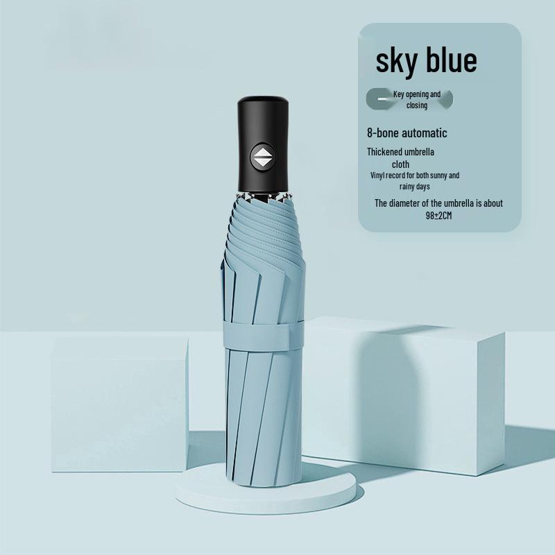 24-Rib Windproof Sun Protection Umbrella for Rain or Shine, Customizable Advertising Umbrella