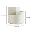 Pen Holder Multifunctional 3 Slots 360 Degree Rotating Stationery Supplies   for School Work Art Supplies