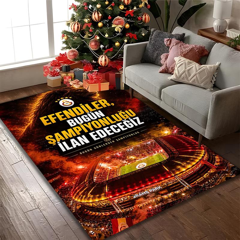 1pc Galatasaray SK Printed Chair Rug for Home Office Use, Living Room Kitchen Game Room Area Carpet