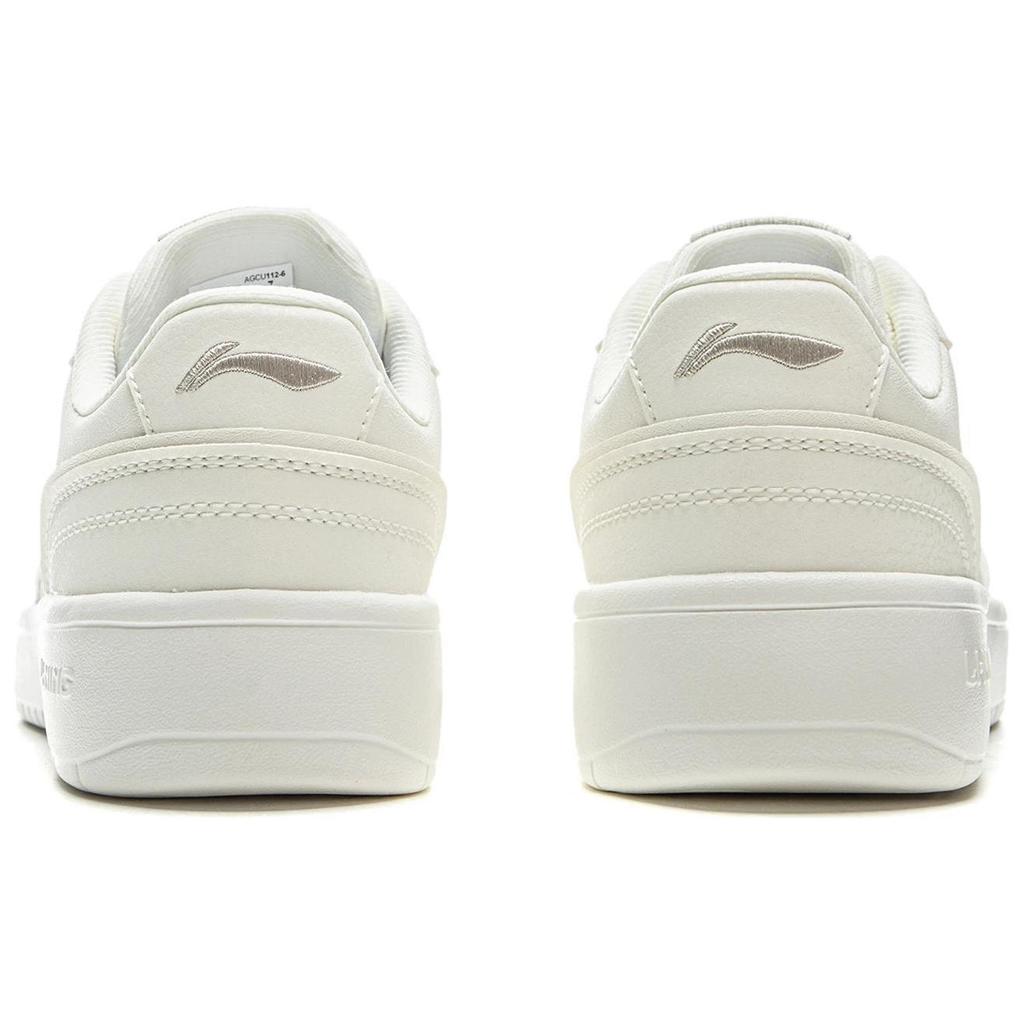 Li Ning Su Su Wszechstronne Casualowe Wygodne Sneakersy na Grubej Podeszwie Zwiększające Wysokość Damskie Sneakersy Białe AGCU112-6