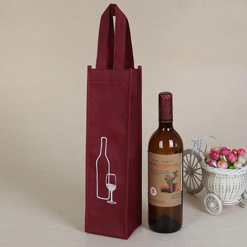 Creative Packaging Bags Paper Gift Box With String For Red Wine Bottle