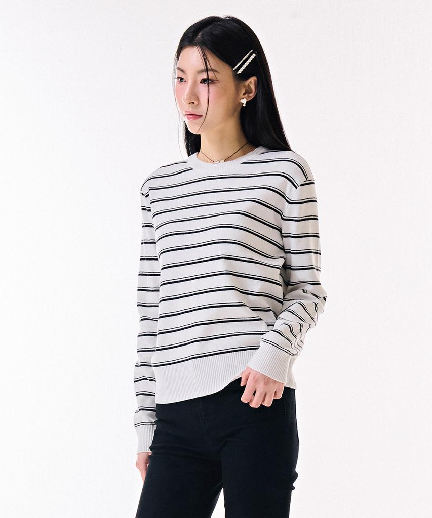 CHASECULT Women'S Round Striped Sweater-Darg5262B0A