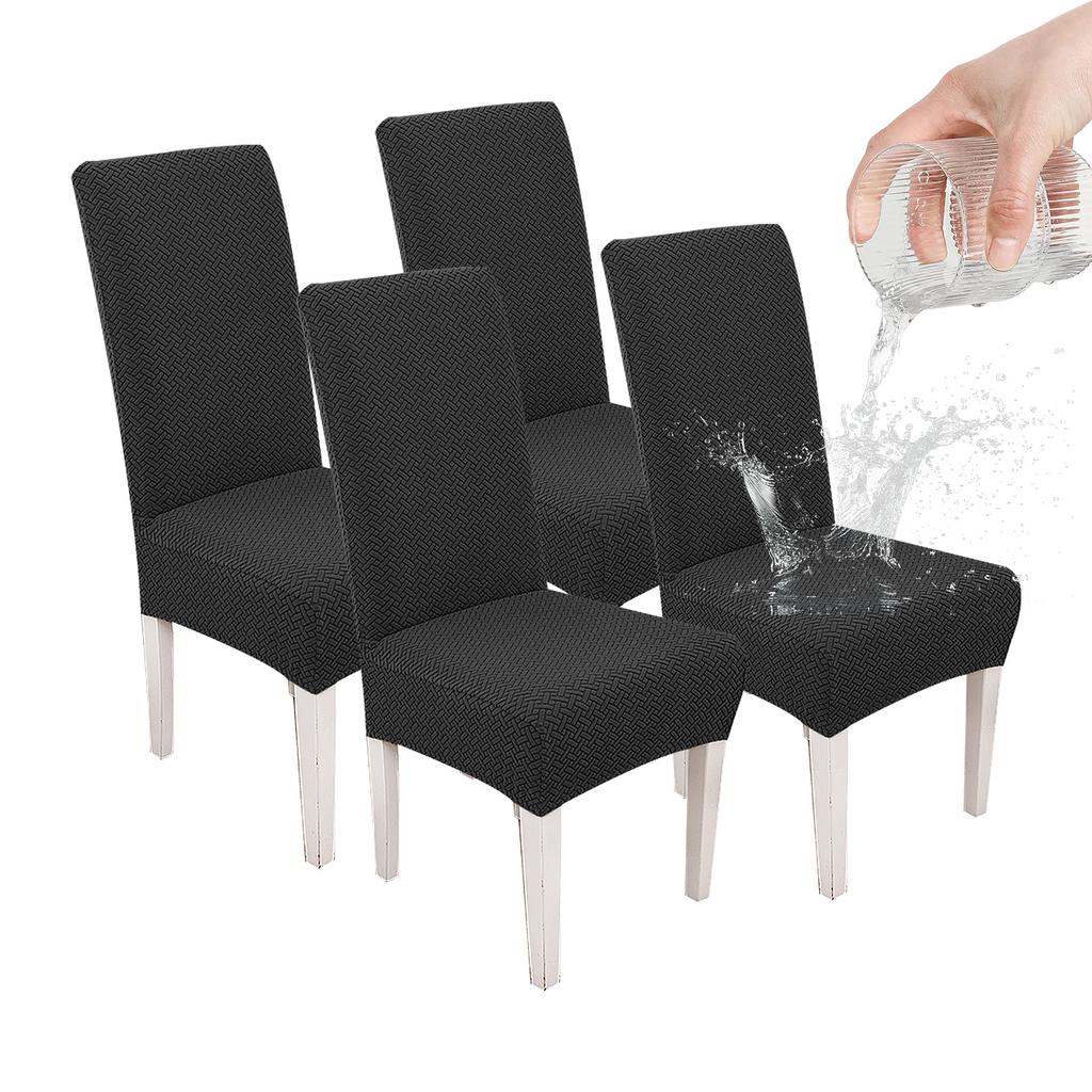 Capa de Cadeira Jacquard para Casa com Película de TPU 100% Impermeável Elástica Universal Lavável e Anti-Manchas