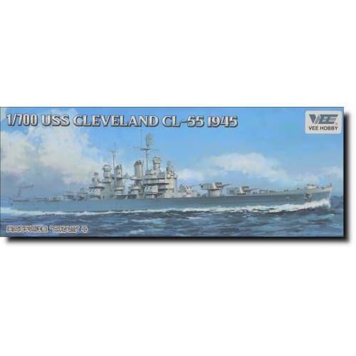 

Vee Hobby 1/700 Scale American Light Cruiser Cleveland CL-55 1945 Standard Edition Plastic Model Kit (VEEV57020)