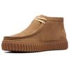 Clarks Two-Layer Cowhide Shock Absorbing Fashion Retro Trendy Comfortable Short Boots Men Boots Yellow 261736637