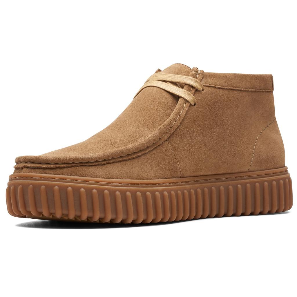 Clarks Two-Layer Cowhide Shock Absorbing Fashion Retro Trendy Comfortable Short Boots Men Boots Yellow 261736637