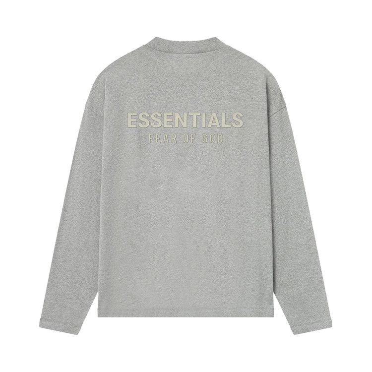 Fear of God Essentials Classic Long Sleeve Tee Concrete Heather Men's