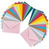 50 Pcs Bright Color Mini Envelopes Simple Storage Bag For Cards Invitations Letters Coins Earrings Tiny Accessories