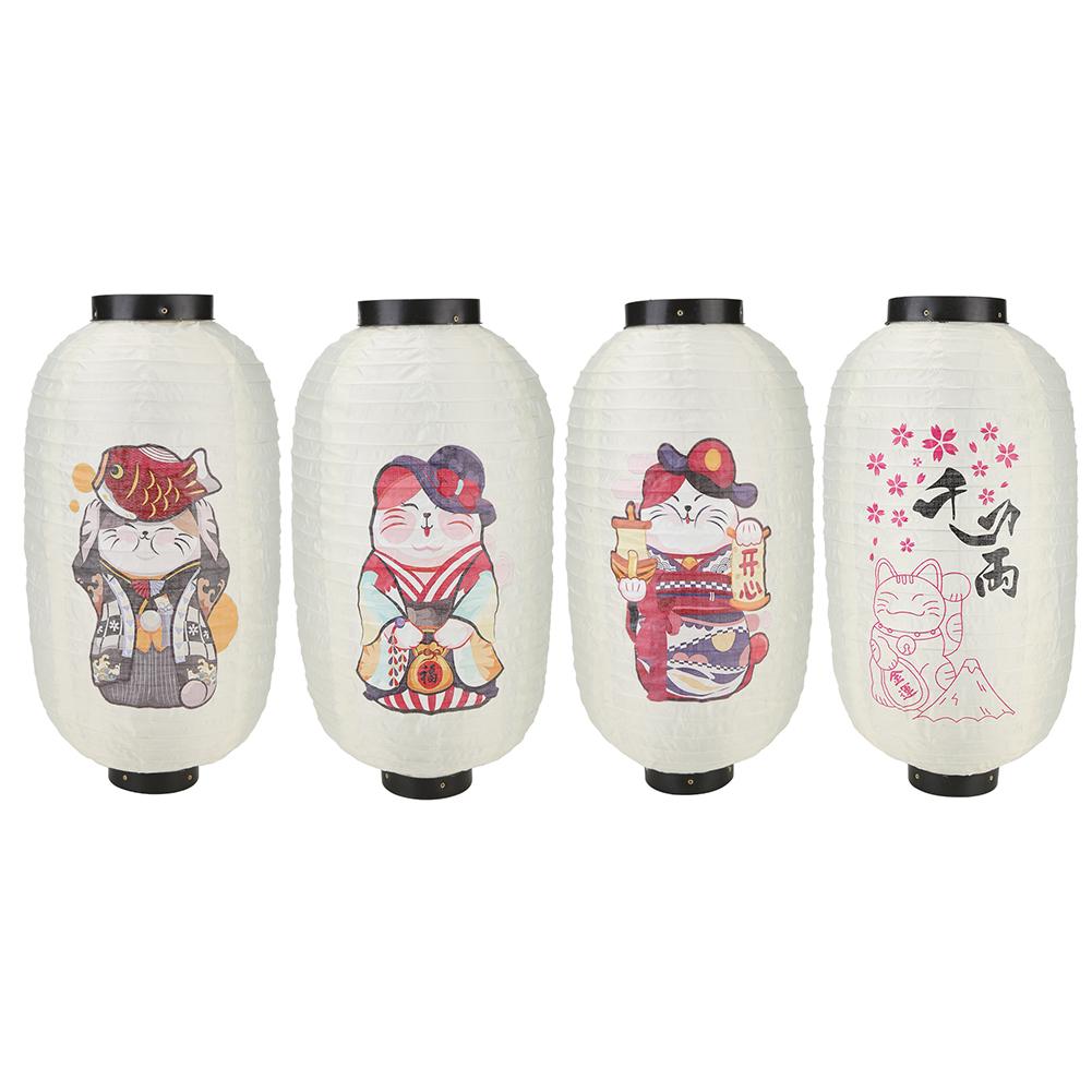 

10-дюймовый фонарь Lucky Cat в японском стиле, паб-ресторан Chochin, барный декор