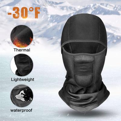 Cappello invernale caldo unisex Maschera facciale impermeabile antivento per moto Collo Casco