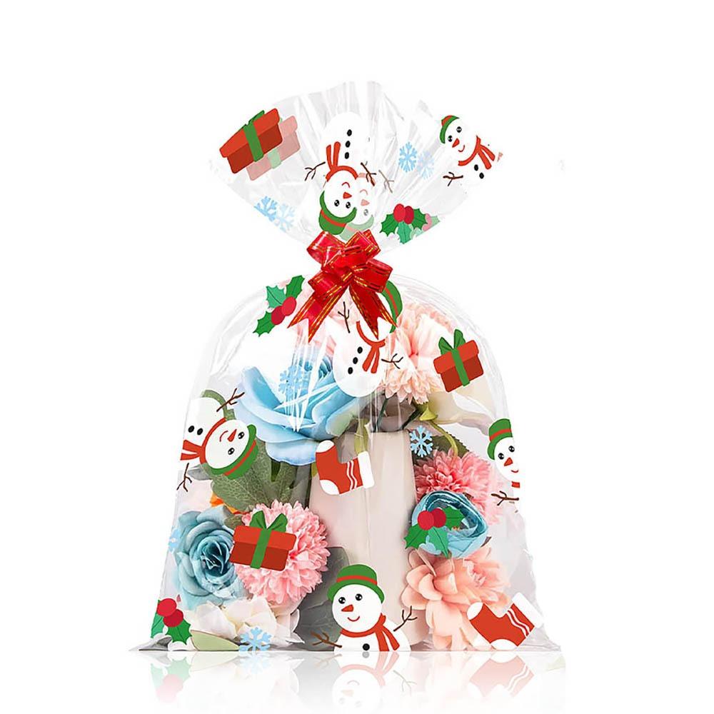 

10Pcs Snack Packaging Christmas Packaging Bag Cookie Gift Package Xmas New Year Party Decor A 45*60cm