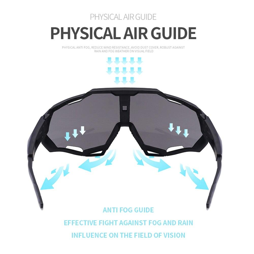 Outdoor Radbrille UV400 Schutz Winddichte Brille Herren Damen Sportsonnenbrille Radfahren Angeln Laufen Wandern Brillen