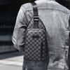 ChuongKaiye genuine breast bag men's business messenger bag trendy shoulder bag large capacity casual satchel plaid