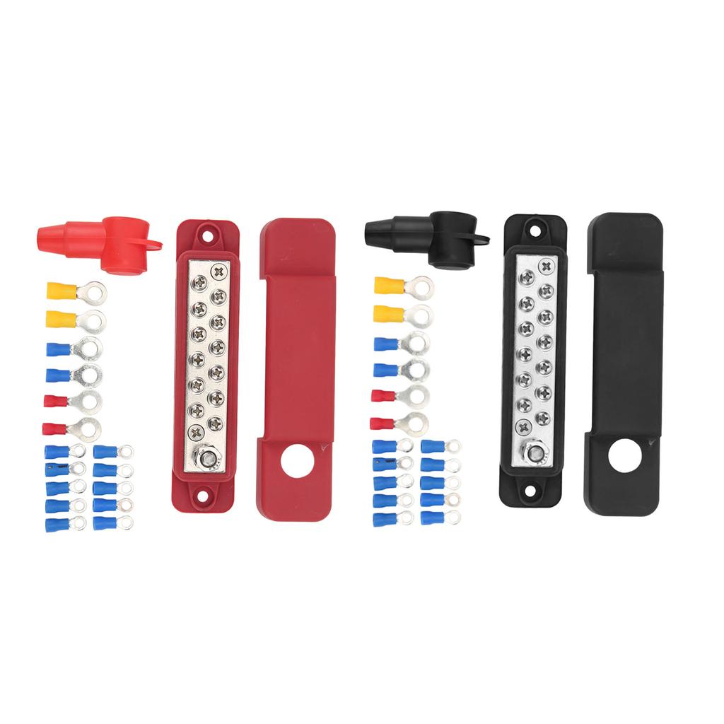 12 Terminal Distribution Block 180A Marine Supply Busbar with 16  Terminal for Cars RVs Yachts Busbar Marine Terminal Block