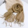 Japanese Rain And Dew Hemp Primary Color Polka Dot Dot Printed Scarf Breathable Thin Shawl Neck Protection Sun Protection Silk Scarf Women