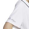 Adidas Golf Golf Monogram Kurzarm-Polo für weiße Damen,
