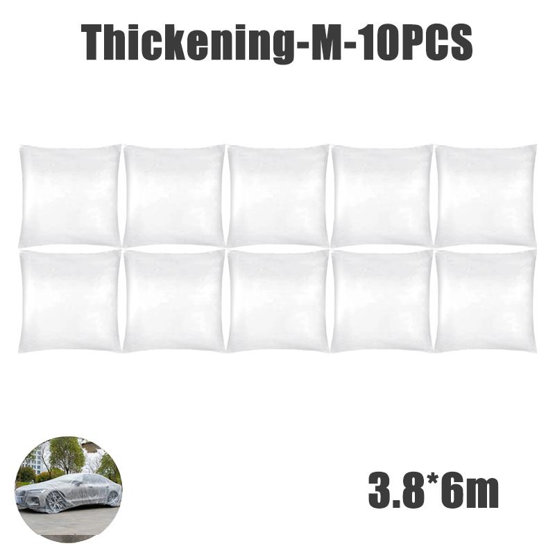 Einweg Transparente Autoabdeckung Staubdicht Regendicht Transparent Lackstaubdicht Kunststoff PE-Folie Regendichte Autoabdeckung