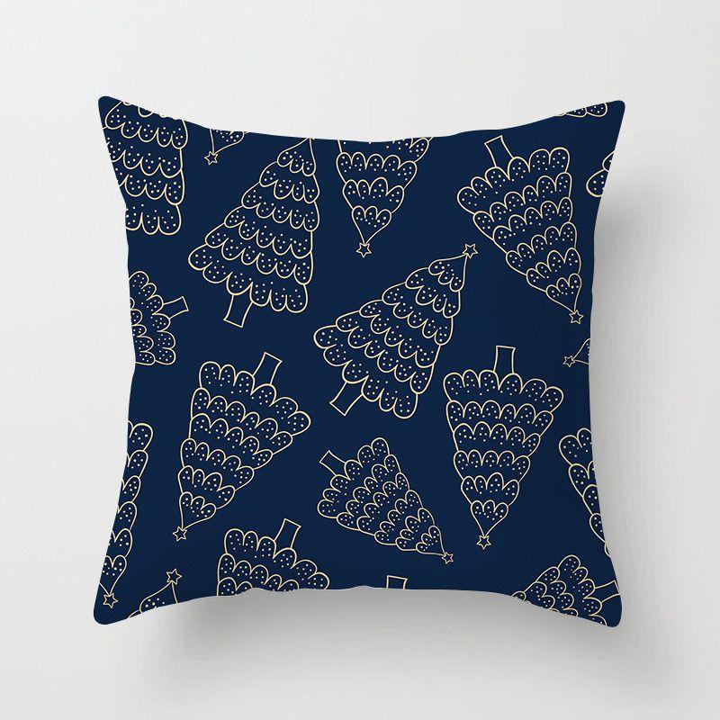 Luxurious Peach Skin Velvet Christmas Cushion Cover With Invisible Zipper Design