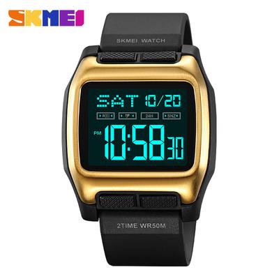 Armbanduhr Herren Multifunktionale Outdoor-Sportuhr Elektronische Herrenuhr Wasserdichte Leuchtende Elektronische Uhr mit großem Zifferblatt