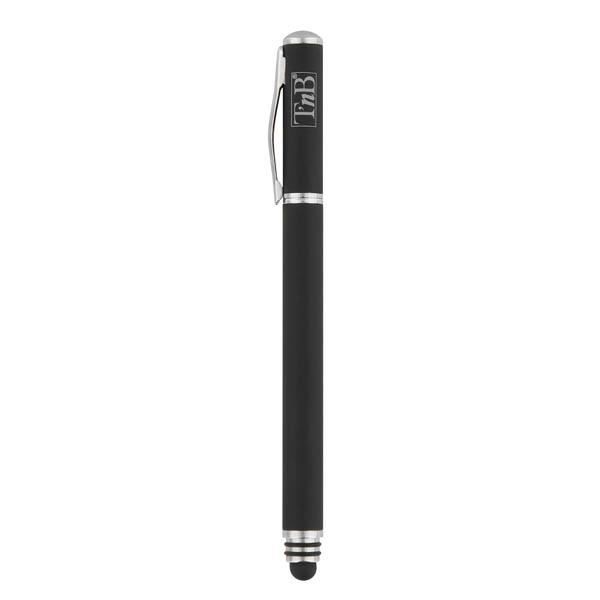 Stylet 2 en 1 - FIRST - Noir - Toucher doux - Prise en main confortable - Léger 17g