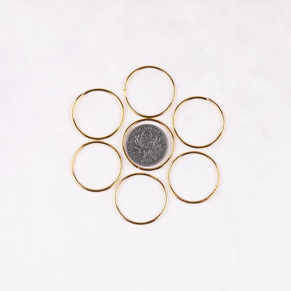 

30-міліметрові кільця з тисненням: Аксесуари для ювелірних виробів ручної роботи своїми руками closed ring; 30MM золотий