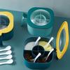 Push-type 4-In-1 Seasoning Box Leak-proof Condiment Container  Home Kitchen