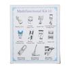 11pcs MultiFunction Zipper Presser Feet Low Shank Type Replacement Presser Foot  Home Sewing