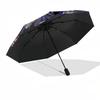 1pc Disney Halloween Automatic Open Close Umbrella Windproof Canopy, Automatic Open Close Button10213
