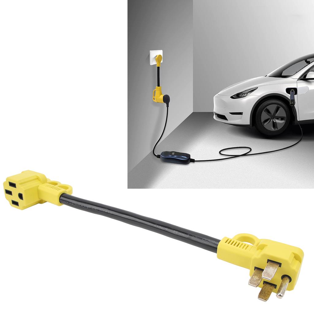 50A RV Charger Power Cord Adapter 14‑50P Male to 14‑50P Female Flexible Cord Plug Connector for Yach