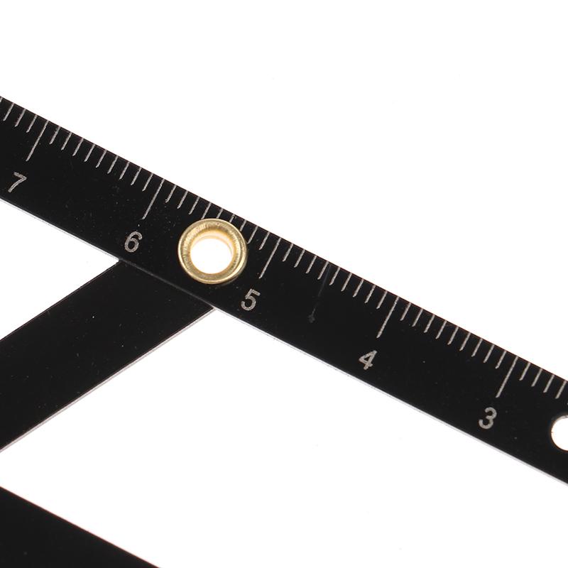 Golden Ratio Sliding Ruler Measuring Stainless Steel Eyebrow Ruler