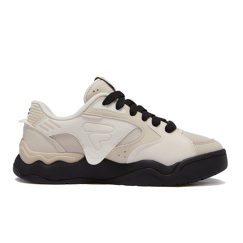 FILA Fusion Kick II Skate Shoes Series Women sneaker Birch-Brown Sea-Salt-Pink T12W512902FBS
