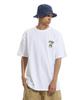 CREAM SODA LAB Camping Club Small Logo Short Sleeve T-Shirt White Lime