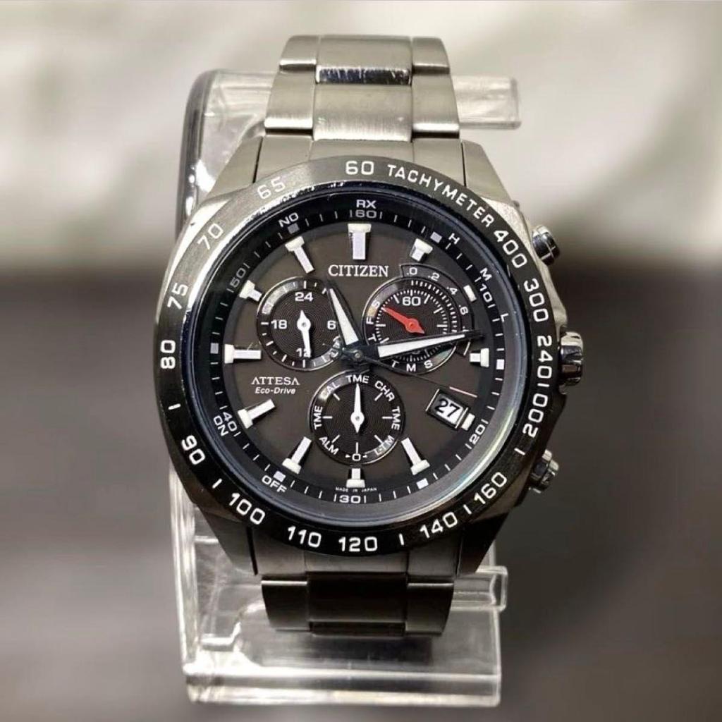 Used [Working Item] CITIZEN/Citizen Eco Drive Radio Solar ATP53 Titanium Lightweight Good Condition