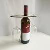 4PCS Unique Wooden Wine Rack Holder - Wine Accessories for Home Bar Restaurant Space-Saving Design Easy Assembly