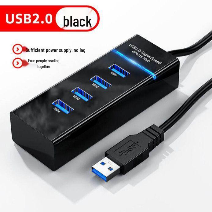 High-Speed USB 3.0 Multi-Port Hub with Vertical Extension for Laptops & Desktops