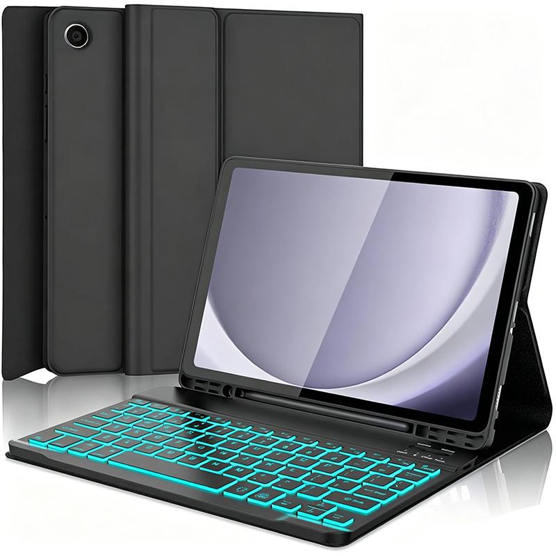Samsung Tab A8 10.5” Tablet Case with Seven-Color Backlit Bluetooth Keyboard