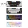 61-Key Mechanical Keyboard with RGB Lighting Effects Ergonomic Design Adjustable Plug-Play Universal Wired Gaming Keyboard