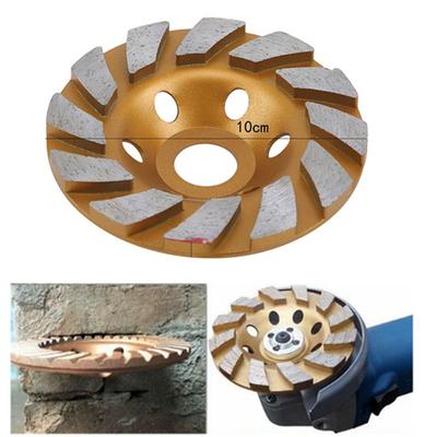 Mola diamantata a tazza segmentata HGS a 8 fori da 4 pollici per macchina molatrice per calcestruzzo granito pietra utensile elettrico fai da te