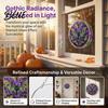 Cute Spooky Puzzle Halloween Acrylic Suncatcher Window Hanging,7.87 Inch Sun Catcher Themed Gift Idea Decoration Ornament Ideal for Gifting and Home