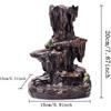 1pc, Incense Cones Burner, Incense Burner Holder Resin Backflow Incense Burner Mountain Stream Censer Holder (Without Incense)