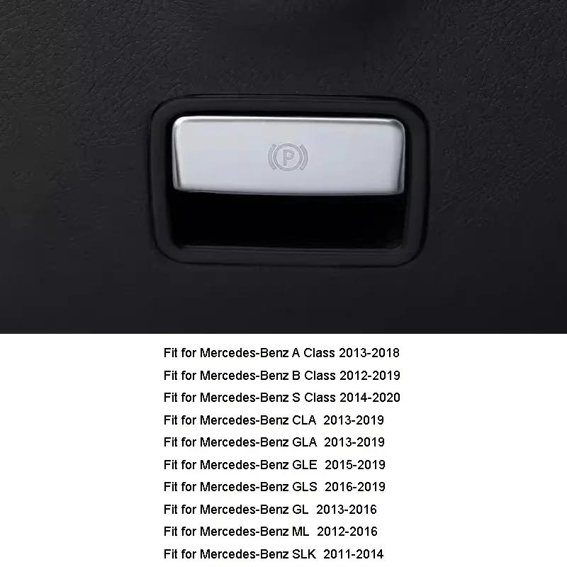 Car P Button Foot Brake Release Switch Decoration Stickers for Mercedes Benz A B S CLA GLA GLE GLS GL ML SLK Class