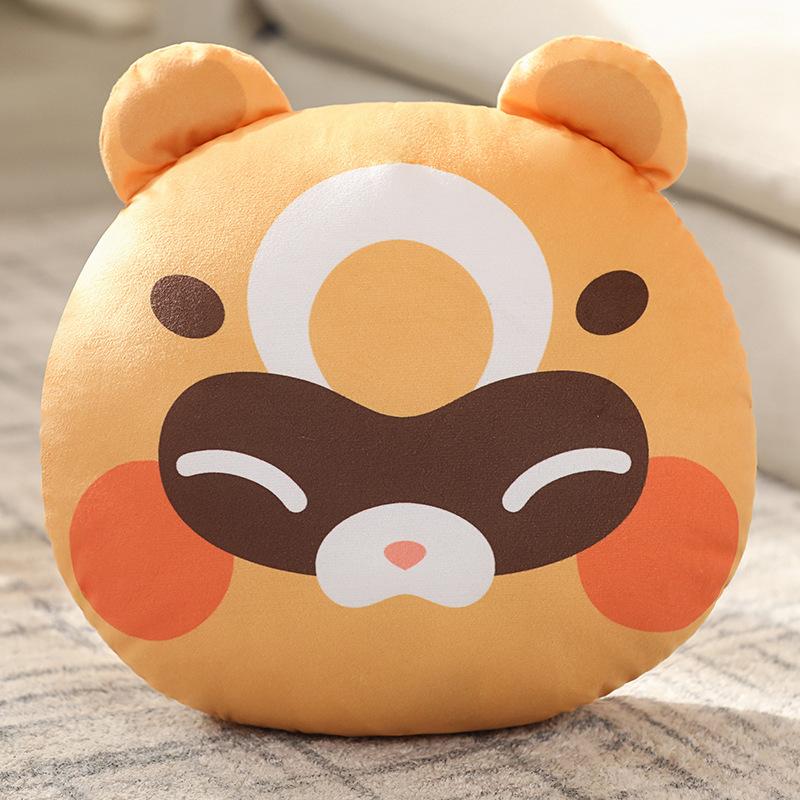 Genshin Impact Kissen Xiangling Guoba Waschbär Plüschtier Mondschein-Fröhlichkeitsfest Waschbär Kissen Plüschtier Anime Geschenke Für Fans