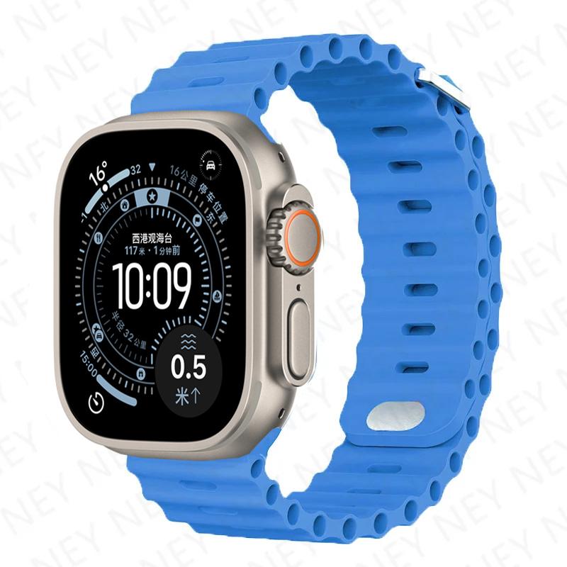 Straps for Apple Watch Band 44mm 40mm 45mm 49mm 41mm 42mm 46mm Ocean Bracelet Correa iWatch Series 7 6 3 Se 8 Ultra 2 9 10 11