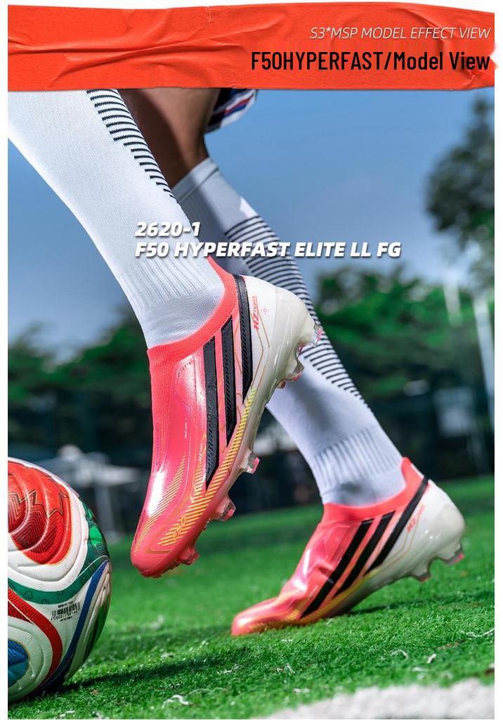 European Cup F50 Cross-Border Football Shoes: Unisex, Teen, Student, Long Spike, Grass, Studded, Competition & Training Sports Shoes